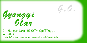 gyongyi olar business card